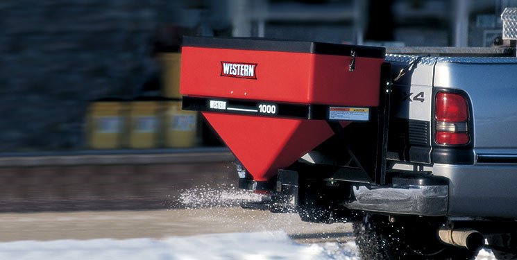 WESTERN 1000 TAILGATE SALT SPREADER WIRELESS CONTROLLED, wireless salt spreader