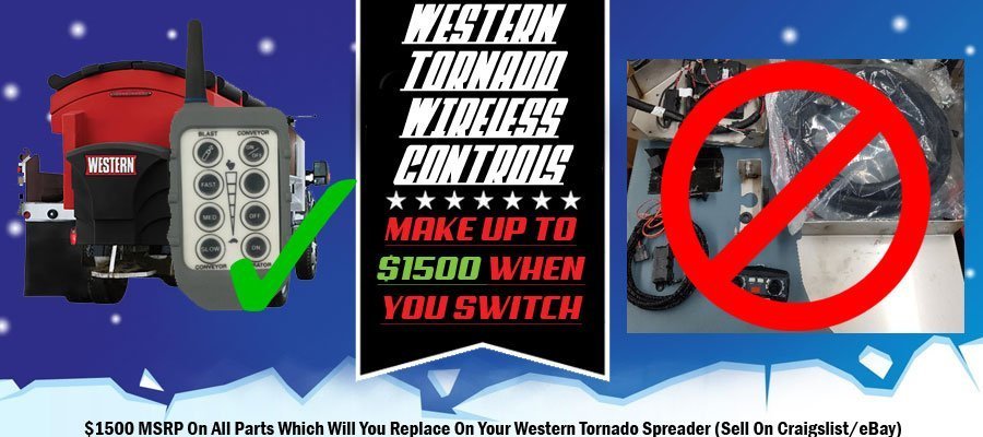western tornado spreader wireless, wireless controller salt spreader, universal spreader wireless controllers, wireless controller western tornado, western tornado wireless
